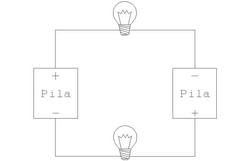 Schema circuito a due pile